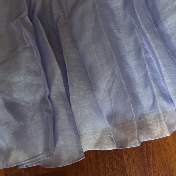 NWT Zimmermann Belted Linen Organza Maxi in Periwinkle Skirt 0 US4 - Picture 7 of 16